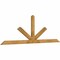 Ekena Millwork Saratoga Rough Sawn Timber Gable Bracket, Western Red Cedar, 96"W x 32"H x 2"D x 4"F, 8/12 Pitch GBW096X32X0204SAR00RWR - alternate 4